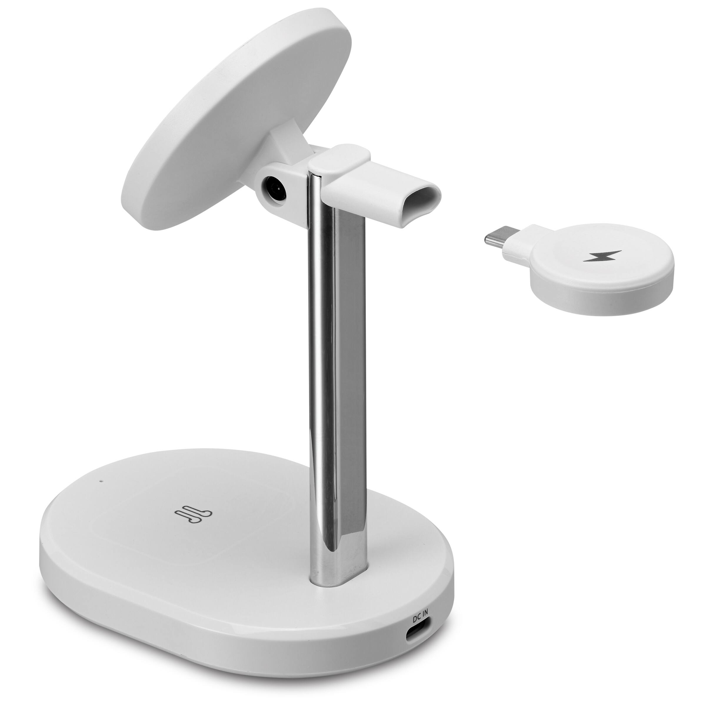 Alt View 2. iLive - iLive 3-in-1 Wireless Charging Stand, IACQ295W.