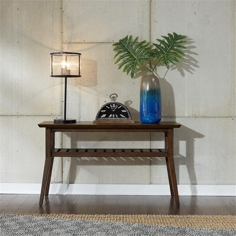 Alt View 3. Liberty Furniture Industries - Ventura Blvd Sofa Table in Bronze Spice - Brown.