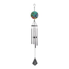 FC Design - 40" Long Dragonfly Silhouette Scene Wind Chime Outdoor Patio or Garden Hanging Decoration - Multi-Color