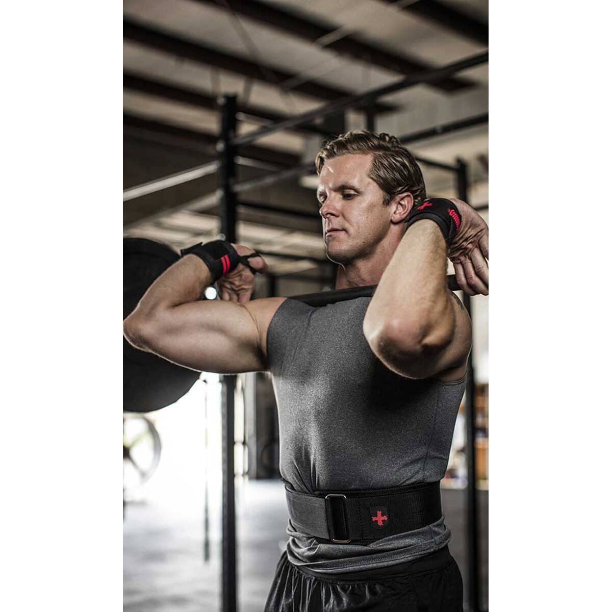 Alt View 2. Harbinger - Harbinger 4" Nylon Weight Lifting Belt - Medium - Black.