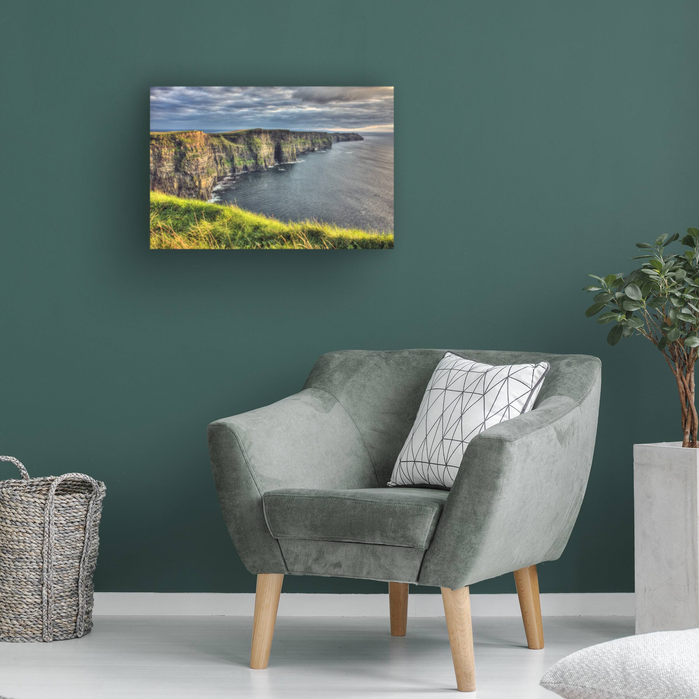 Back. Trademark Fine Art - Pierre Leclerc 'Cliffs of Moher Ireland' Canvas Art - Multicolor.