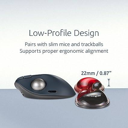 Low-Profile Design  
Pairs with slim mice and trackballs  
Supports proper ergonomic alignment  

22mm / 0.87"