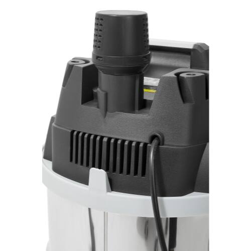 Alt View 6. Dapper Supply - 10 Gallon 40 Peak HP Wet Dry Vacuum Stainless Steel Tank 3 in 1 Portable Shop Vacuum for Garage Workshop - Silver.