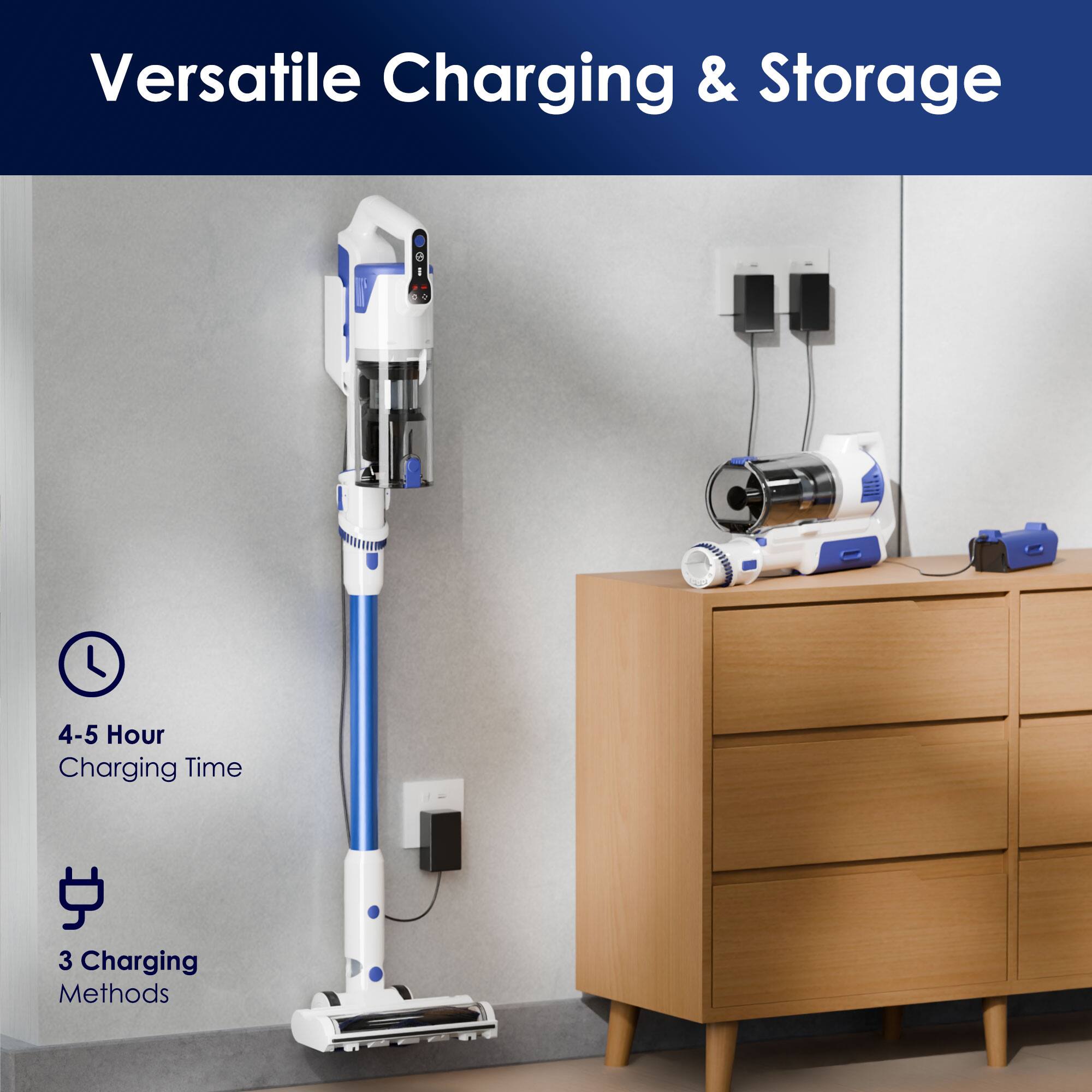 Versatile Charging & Storage

4-5 Hour Charging Time

3 Charging Methods