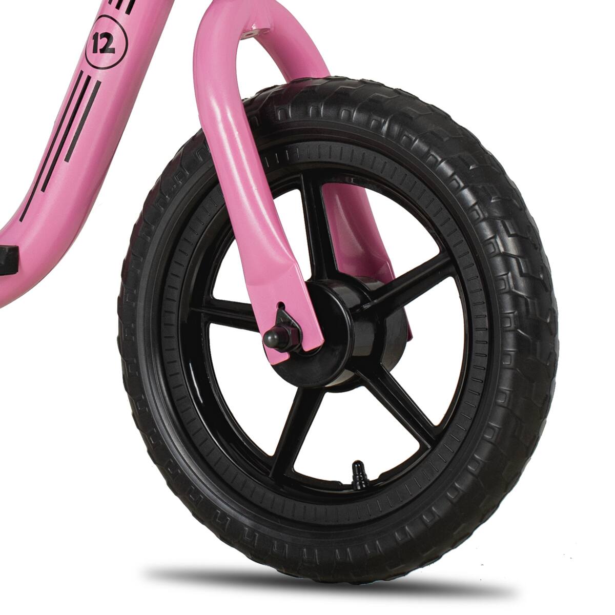 Alt View 4. JOYSTAR - JOYSTAR Roller 12" Toddler Balance Bike for Girls Boys, Ages 18 Months to 5 Years, Kids Push Bike with Footrest, Pink - Pink.
