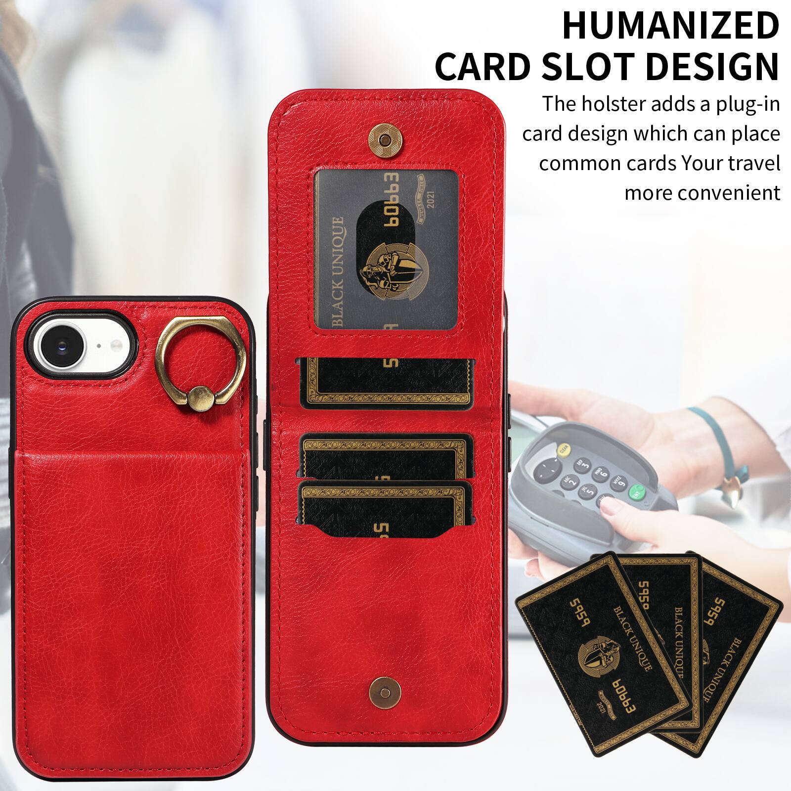 UNIQUE BLACK POP3 F HUMANIZED CARD SLOT DESIGN

The holster adds a plug-in card design which can place common cards. Your travel is more convenient.

2021

5 EM

IN

le

Cw

5

595

5959

BLACK UNIQUE

5959

BLACK UNIQUE