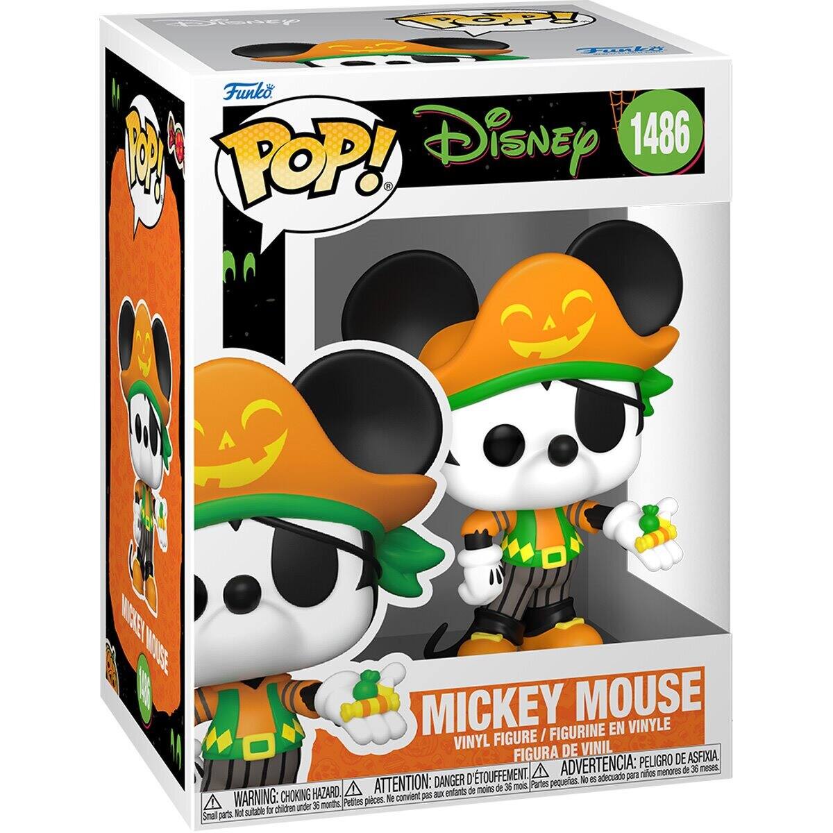 Lofbney FO TAO Funko M  DisneY 1486 POP! MICKEY MOUSE VINYL FIGURINE EN VINYLE VINYL FIGURE I FIGURA DE VINIL ADVERTENCIA: PELIGRO DE ASFIXIA DE menores de 36 meses. DANGER: CHOKING HAZARD. ATTENTION: CHOKING HAZARD. WARNING: CHOKING HAZARD. Parts pequeñas. No se adecua para niños menores de 36 meses.