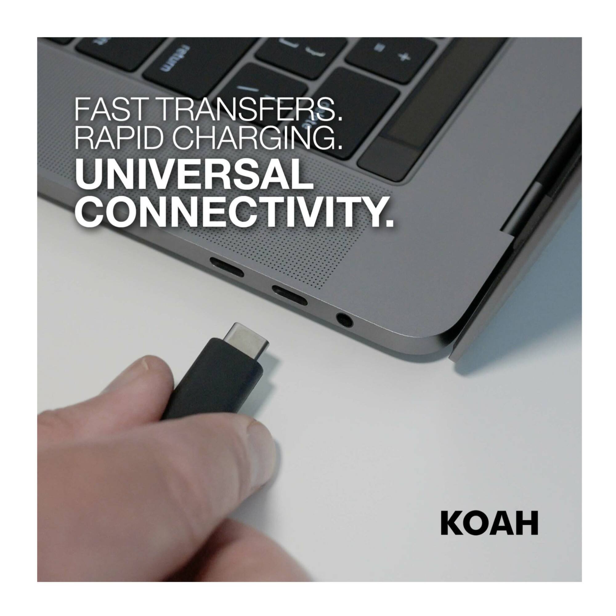 FAST TRANSFERS, RAPID CHARGING, UNIVERSAL CONNECTIVITY.