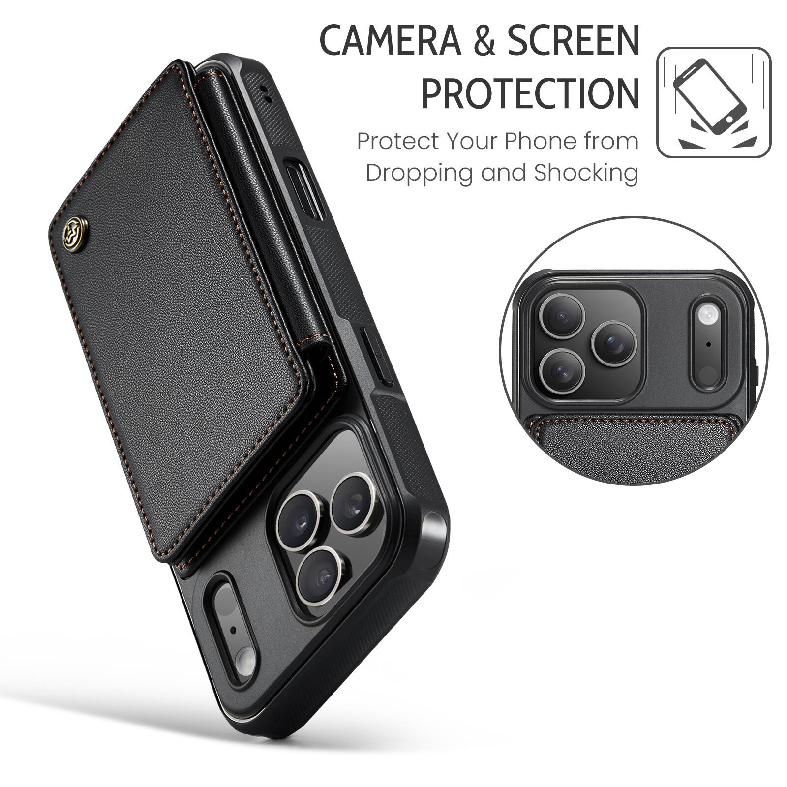 CAMERA & SCREEN PROTECTION  
Protect Your Phone from Dropping and Shocking