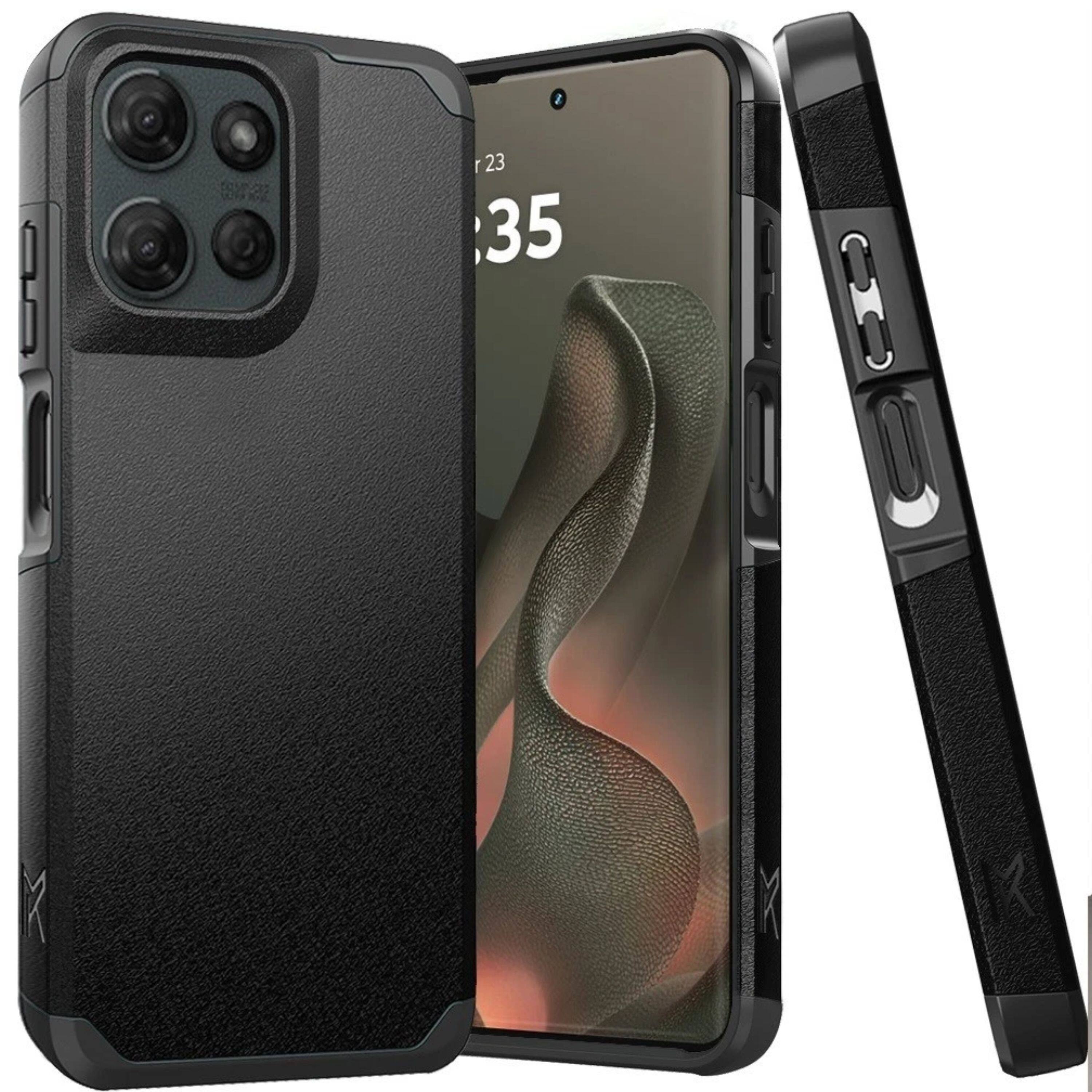 Kitcheniva - Reinforced Tough Armor Case For Motorola Edge 2025 - Black
