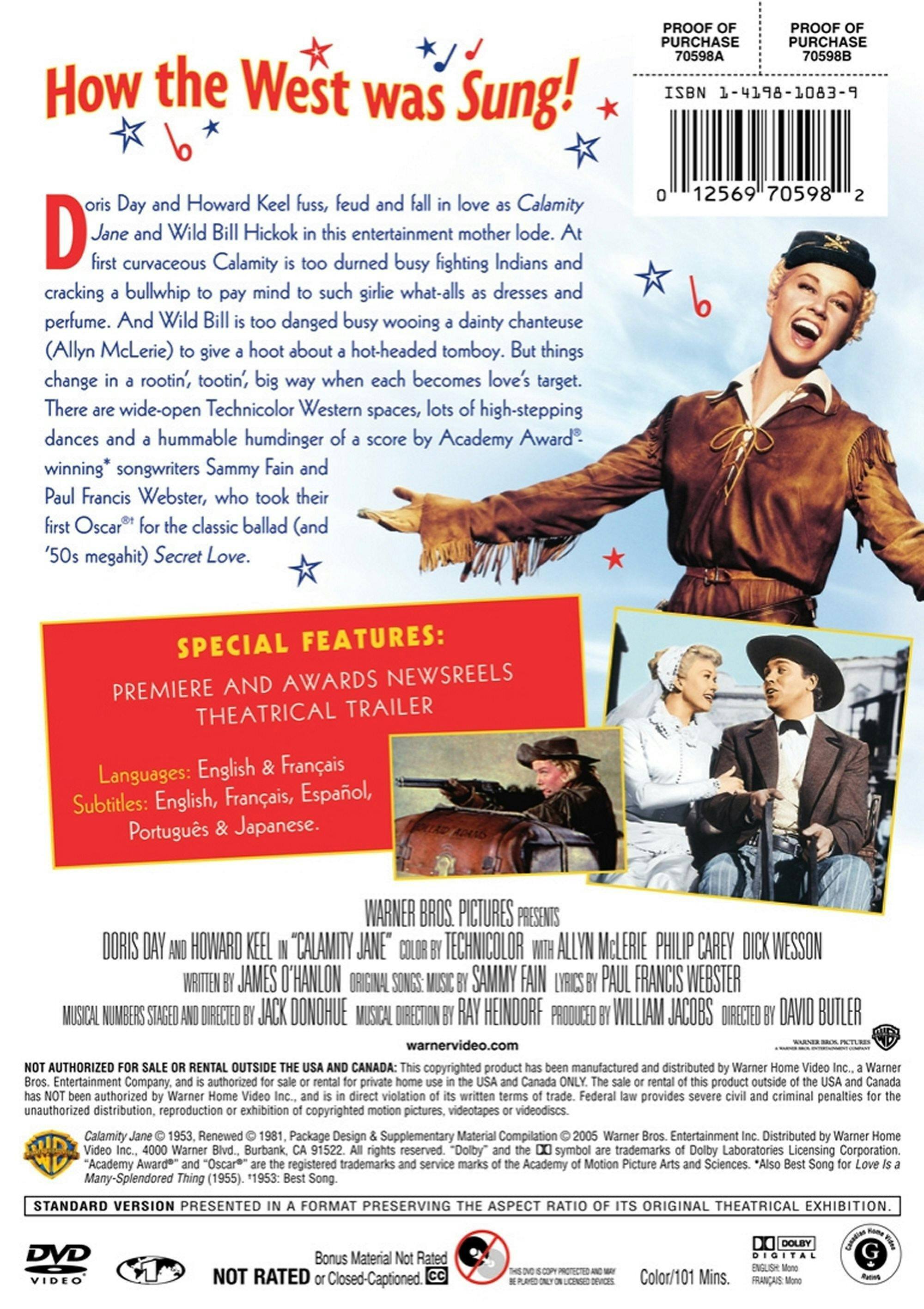 Angle. Calamity Jane [DVD].