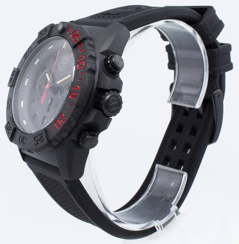 Left. Luminox - Navy Seal XS.3581.EY Quartz 200M Men's Watch - Black.