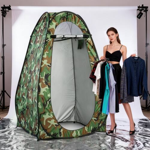 Alt View 5. Winado - 6 FT Camping Pop Up Tent Instant Portable Shower Dressing Fitting Tent Privacy Toilet, Changing Room for Outdoor Camping - Camouflage.
