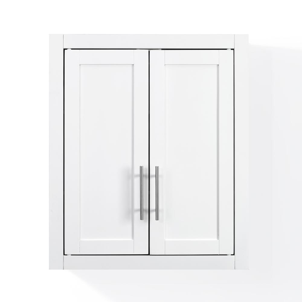 Alt View 4. Crosley Furniture - Savannah Wall Storage Cabinet - White.