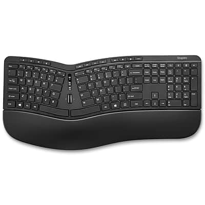 Staples TECH - Wireless Ergonomic Keyboard - Black