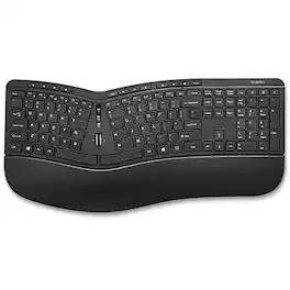 Staples TECH - Wireless Ergonomic Keyboard, (ST62603) - Black