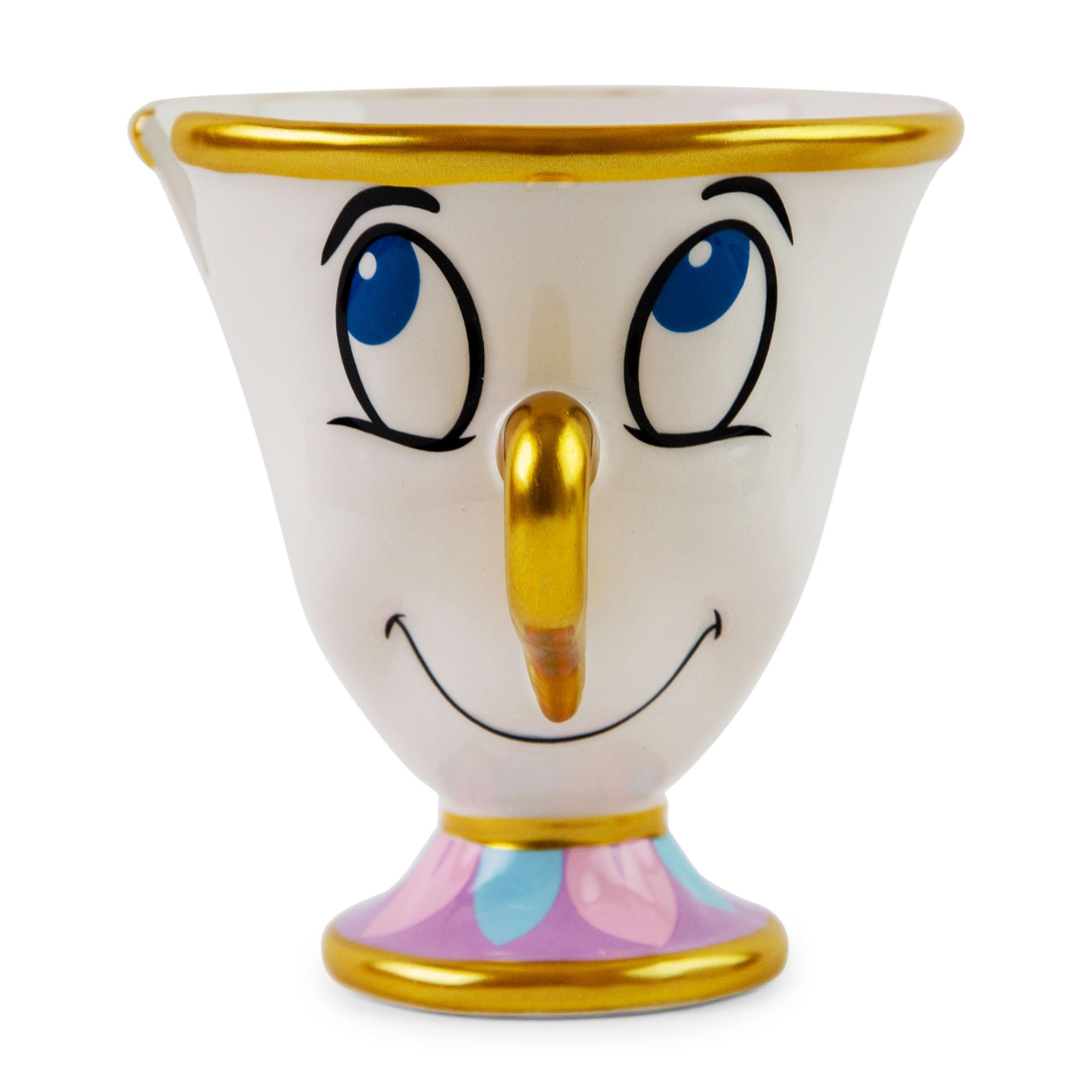 Alt View 1. Disney - Disney Beauty And The Beast Chip Sculpted Ceramic Figural Mug | Holds 20 Ounces - White.