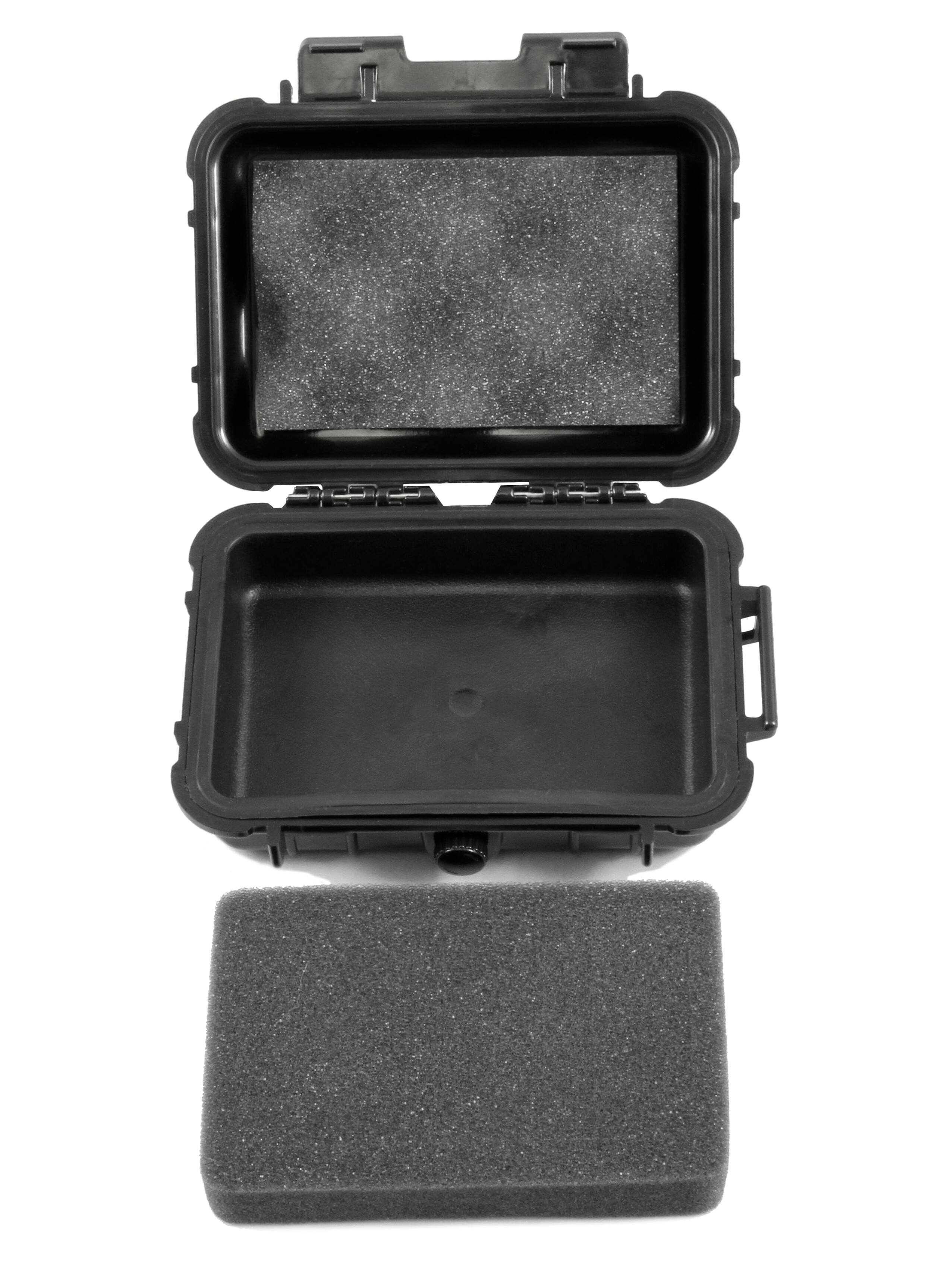 Alt View 1. CASEMATIX - Waterproof Carrying Case for Garmin Varia RearVue 820 Bike Radar Tail Light – Travel Case with Customizable Foam - Black.