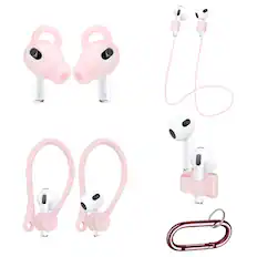 Front. SaharaCase - Silicone Accessories Kit for Apple AirPods 3 (3rd Generation) - Pink.