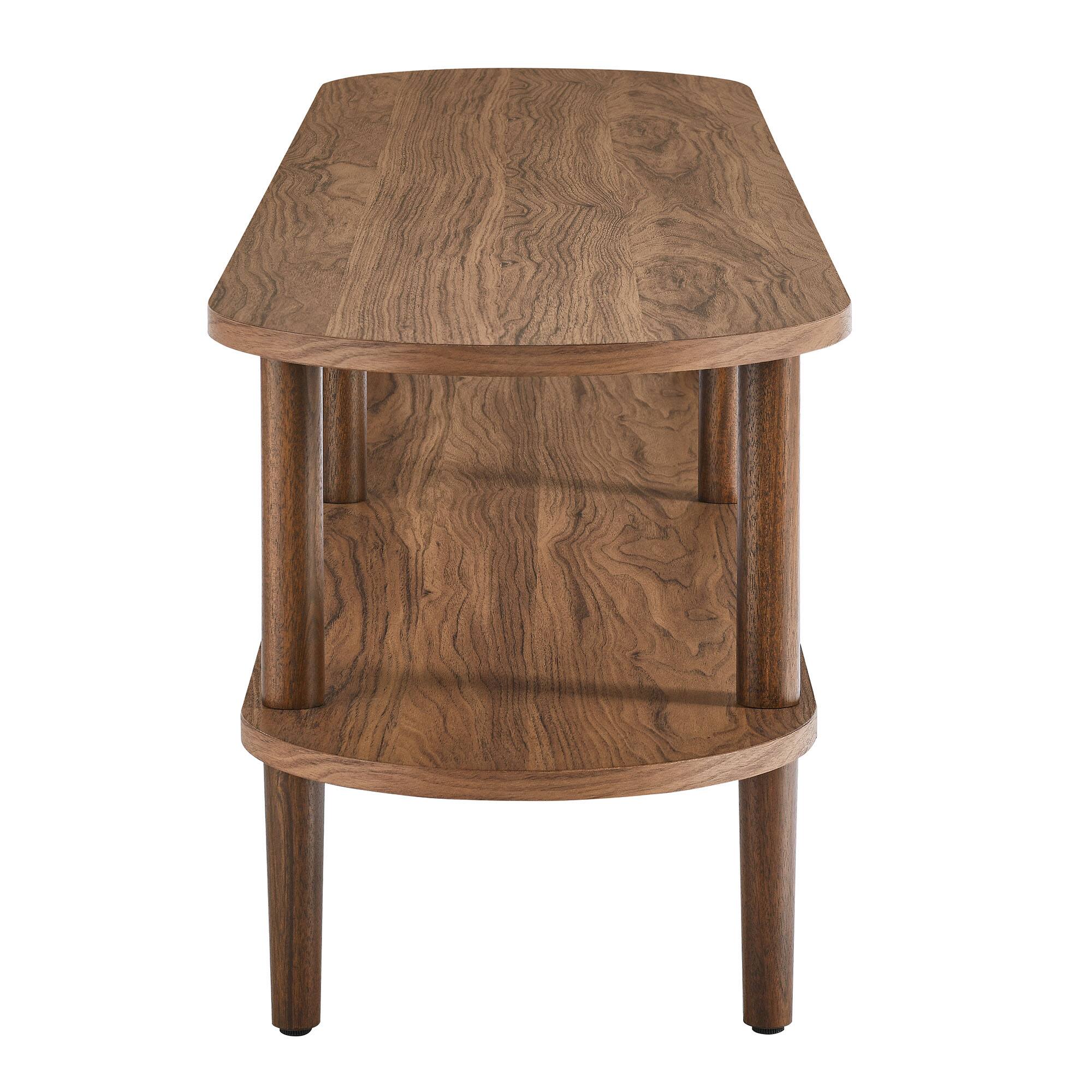 Back. Modway - Torus Oval Wood TV Stand by Modway - Walnut.