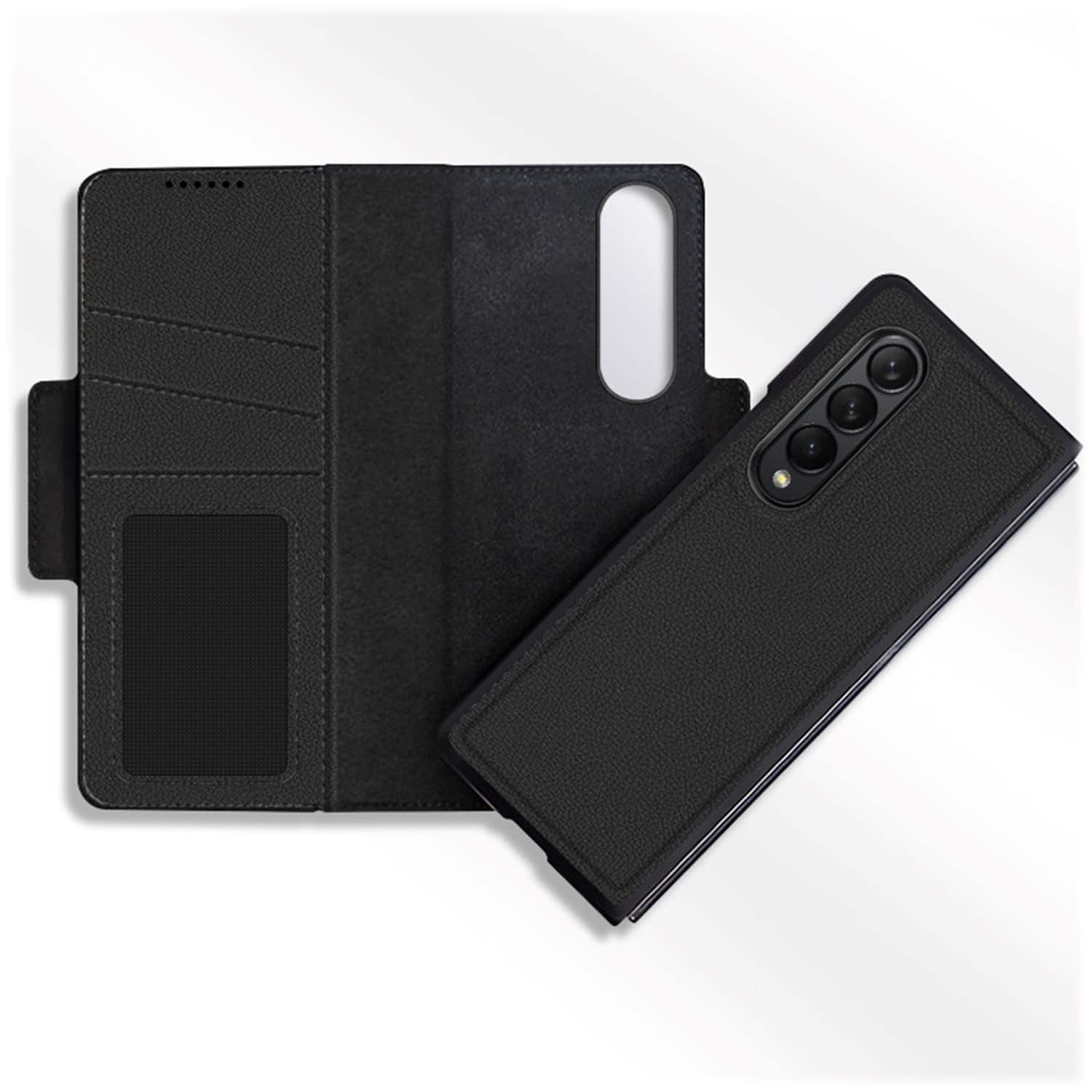 Alt View 13. SaharaCase - Folio Wallet Case for Samsung Galaxy Z Fold4 - Black.