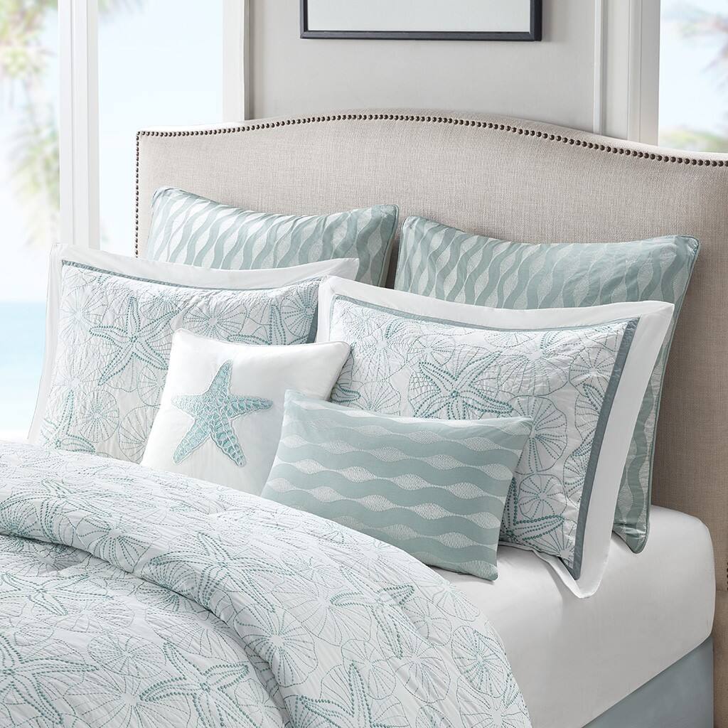 Alt View 1. Gracie Mills - Gracie Mills Celina Seaside Serenity Comforter Set - White.