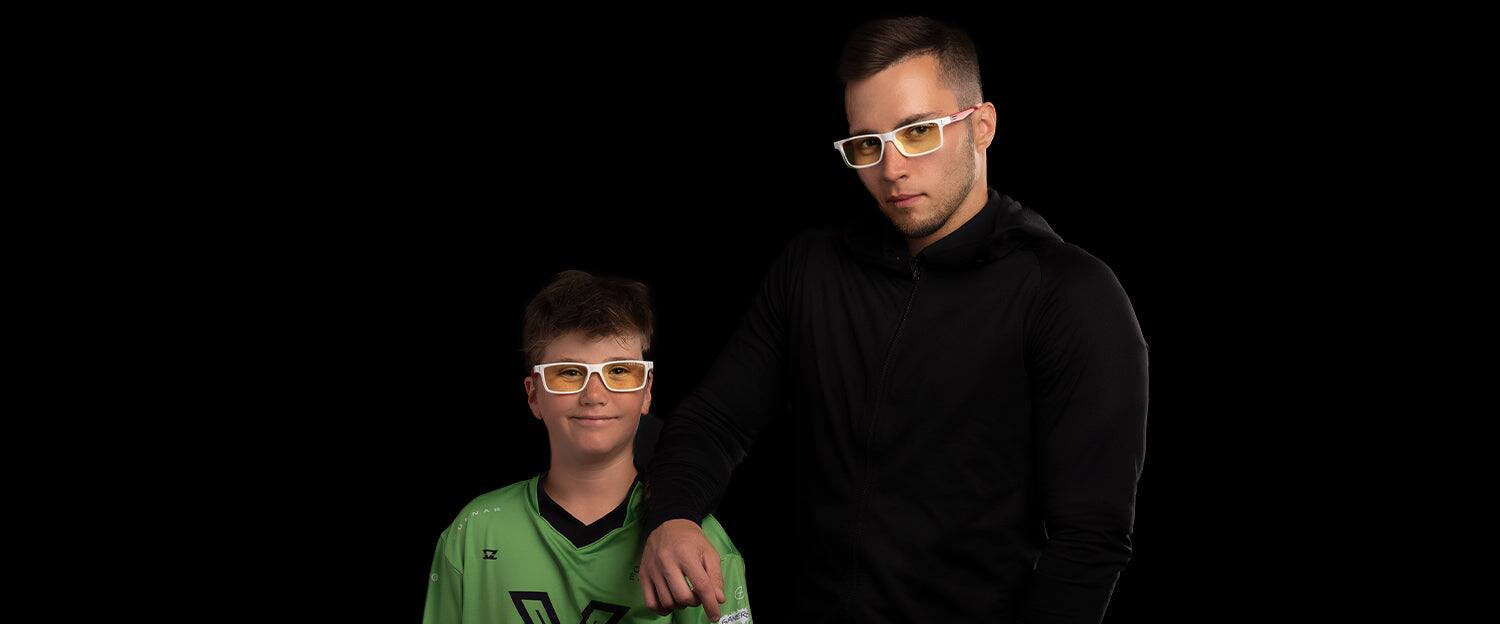 Alt View 8. GUNNAR - GUNNAR Gaming Glasses  - St. Jude Vertex, Red White, Amber Lens - Blue Light Blocking, Relieve Dry Eye, Anti Glare - Red/White.