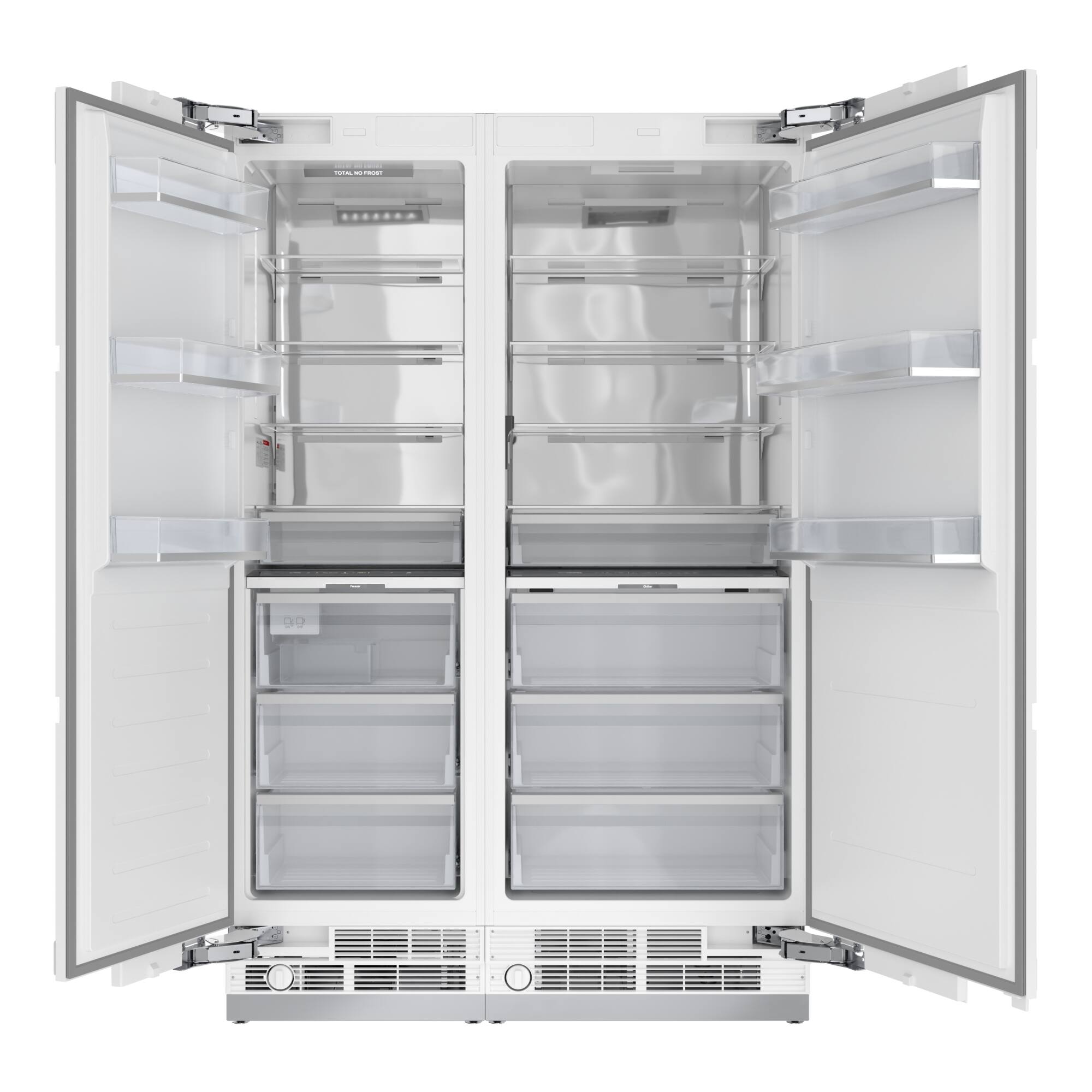 Alt View 1. Koolmore - Panel Ready Column Refrigerator and Freezer, 30" Refrigerator and 24" Freezer - White.