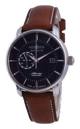 Zeppelin - Atlantic Dial Leather Automatic 8470-3 84703 Men's Watch - Blue