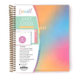 Blue Sky - LiveWell 2027 Weekly & Monthly Planner Calendar, 7"x9", Beck