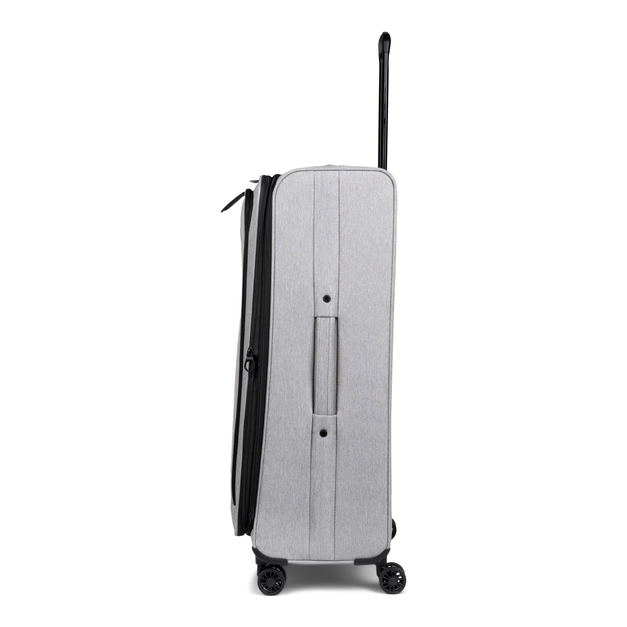 Left View: Bugatti - 28" Reborn Suitcase - Gray