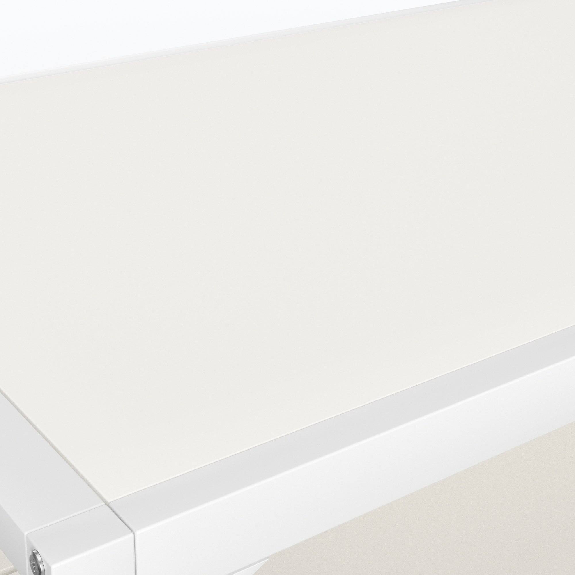 Left. Vecelo - Dining Set: 43.3" Table & 2 Benches - Space Saving Design, Easy Assembly, Metal Frame, 4-Person Family Dining - White.