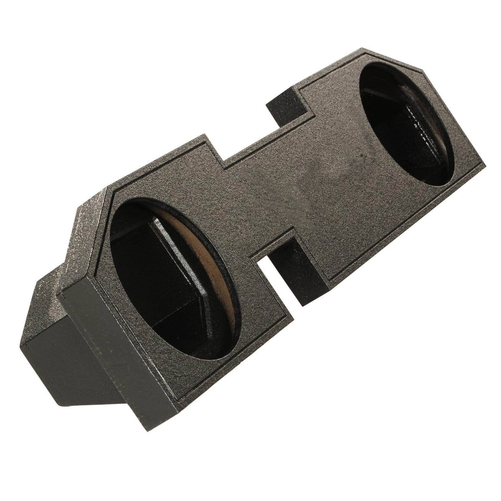 Alt View 10. QPower - QPower Dodge Ram Quad Cab '02-Newer Dual 10" Sub Box Enclosure w/ Bedliner Spray - Black.