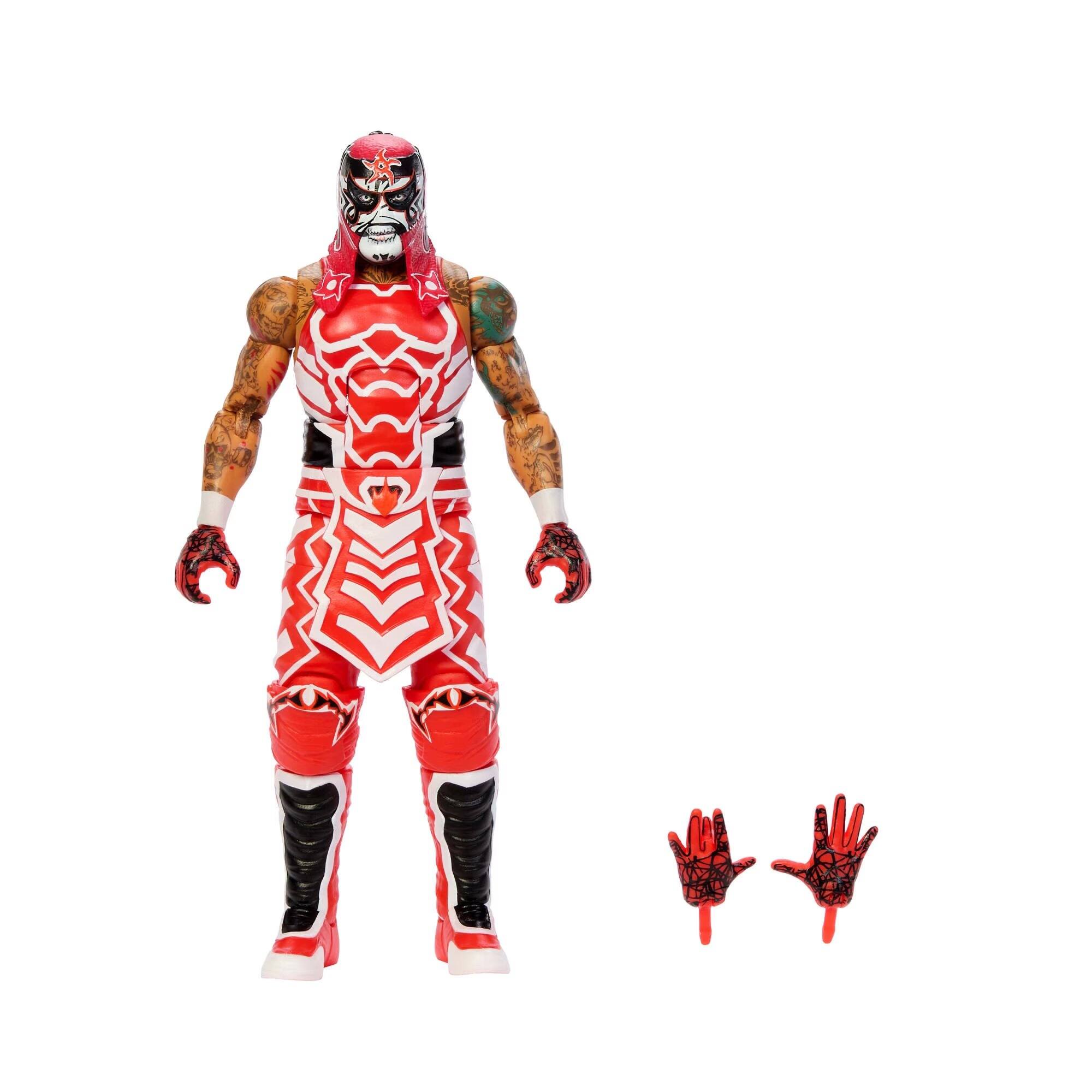 Mattel - WWE Elite Penta Action Figure, Series #126, 6-inch Collectible with Accessories - Red