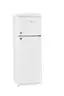 Angle. Unique Appliances - Classic Retro 11 cu.ft. Top Freezer Refrigerator - Marshmallow White.