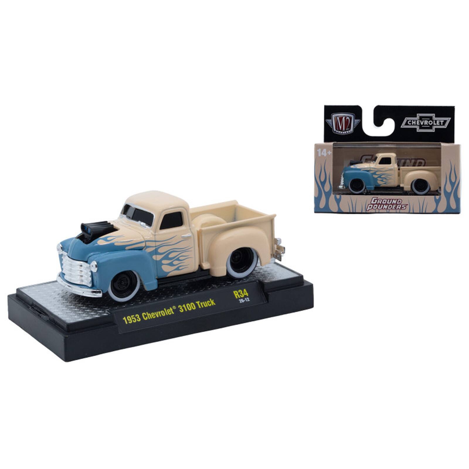 M2  
CHEVROLET  
14+  
GROUND POUNDERS  
1953 Chevrolet 3100 Truck  
R34 26-12