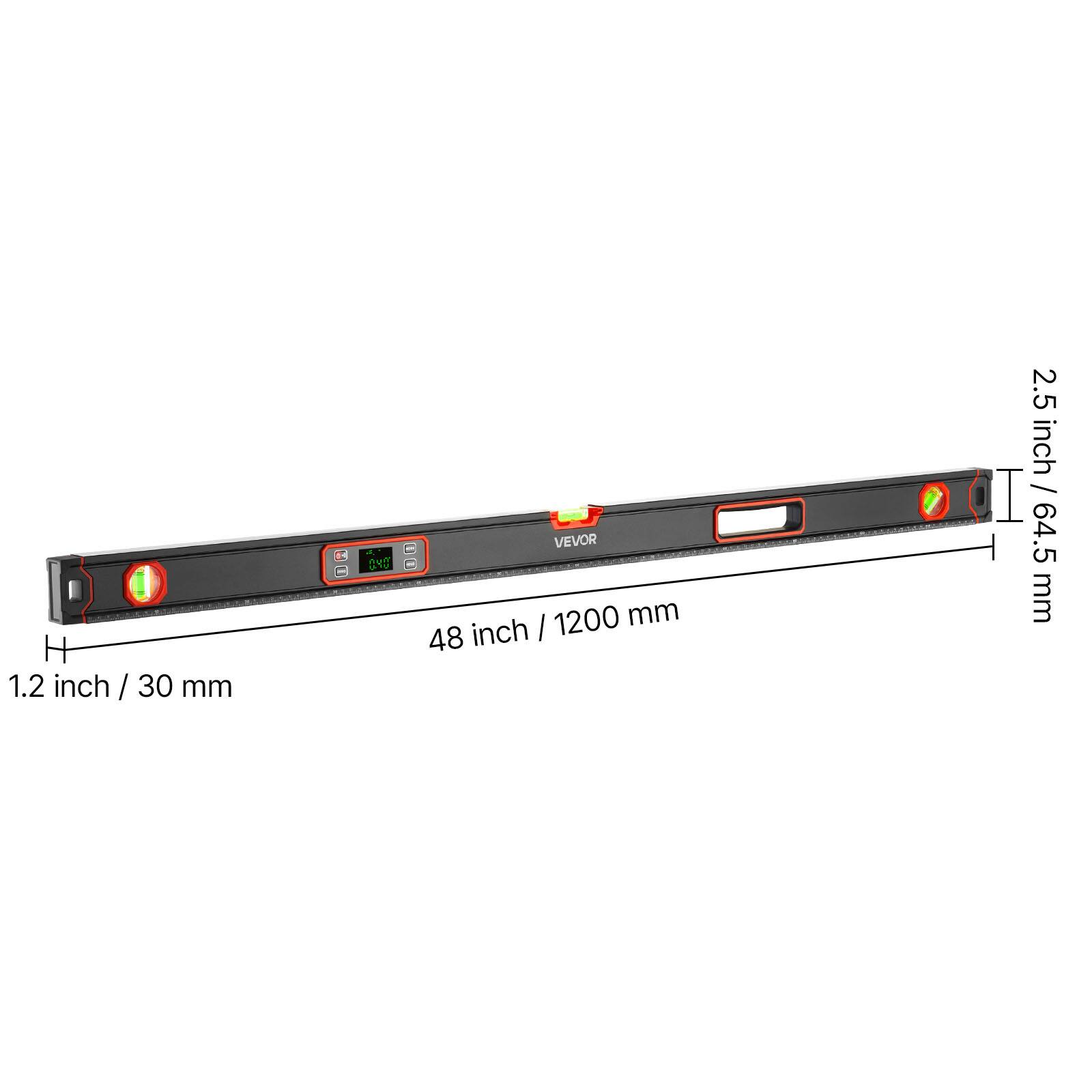 1.2 inch / 30 mm  
CYO VEVOR  
48 inch / 1200 mm  
2.5 inch / 64.5 mm