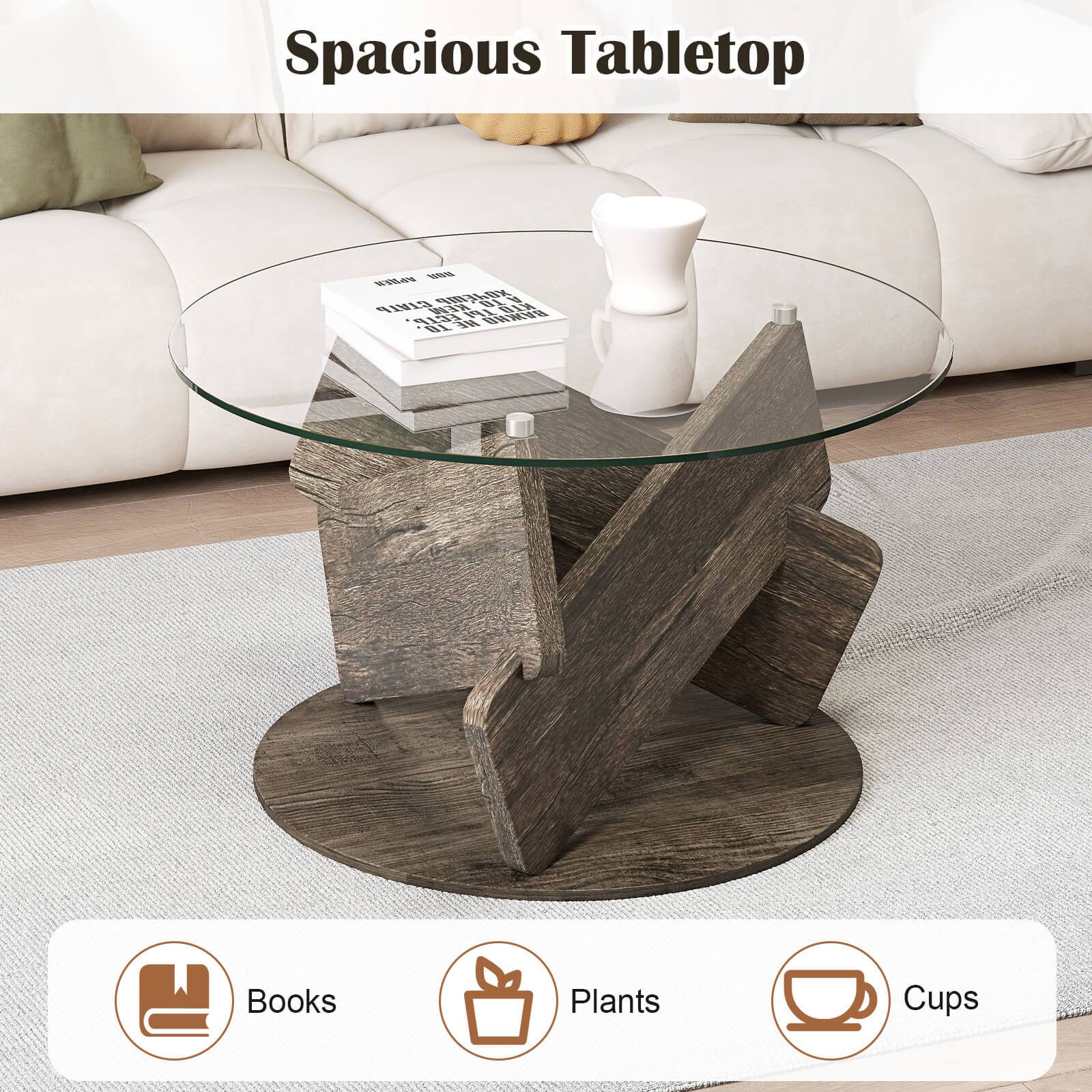 Spacious Tabletop

Books  
Plants  
Cups