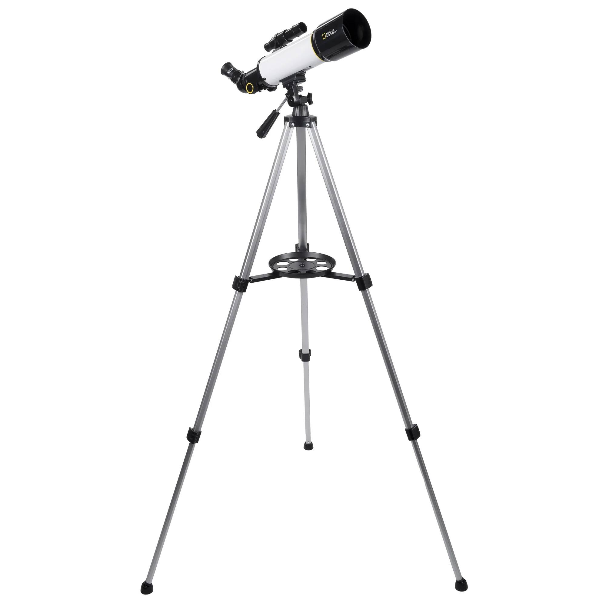 Alt View 1. National Geographic - National Geographic SKY VIEW 70 70mm Refractor Telescope with Panhandle Mount - White.