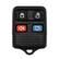 Front. Car Keys Express - Ford Keyless Entry Remote - 4 Buttons (Lock, Unlock, Trunk, and Panic) - Black.