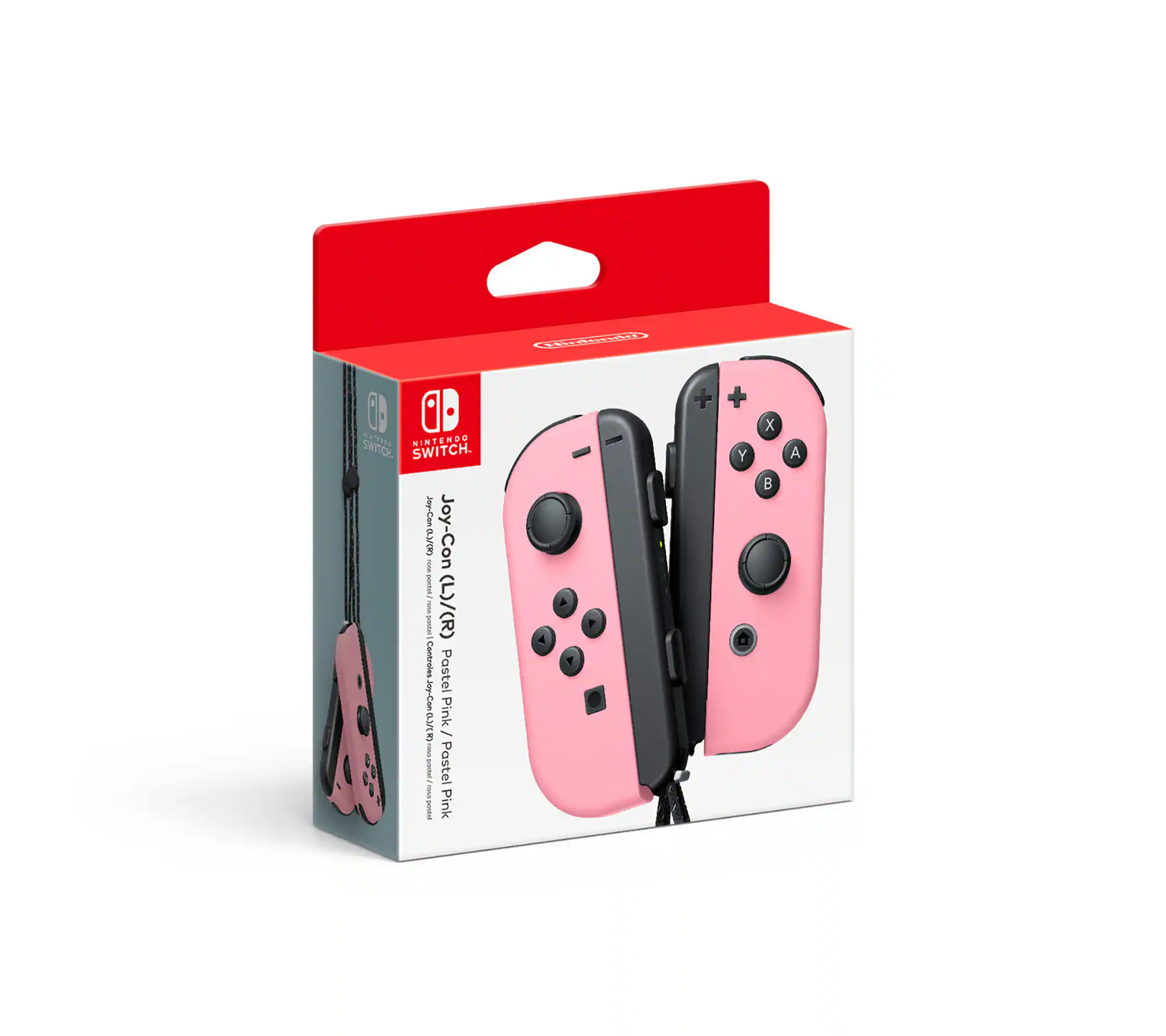 Front. Nintendo - Joy-Con (L)/(R) - Pastel Pink.