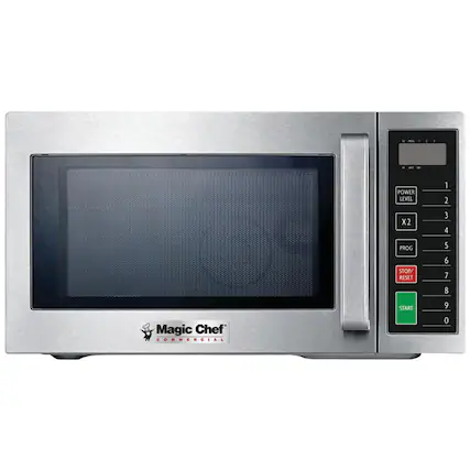 1. POWER LEVEL
2. X2
3. PROG
4. STORY RESET
5. STOP/RESET
6. START
7. 0
Magic Chef COMMERCIAL
