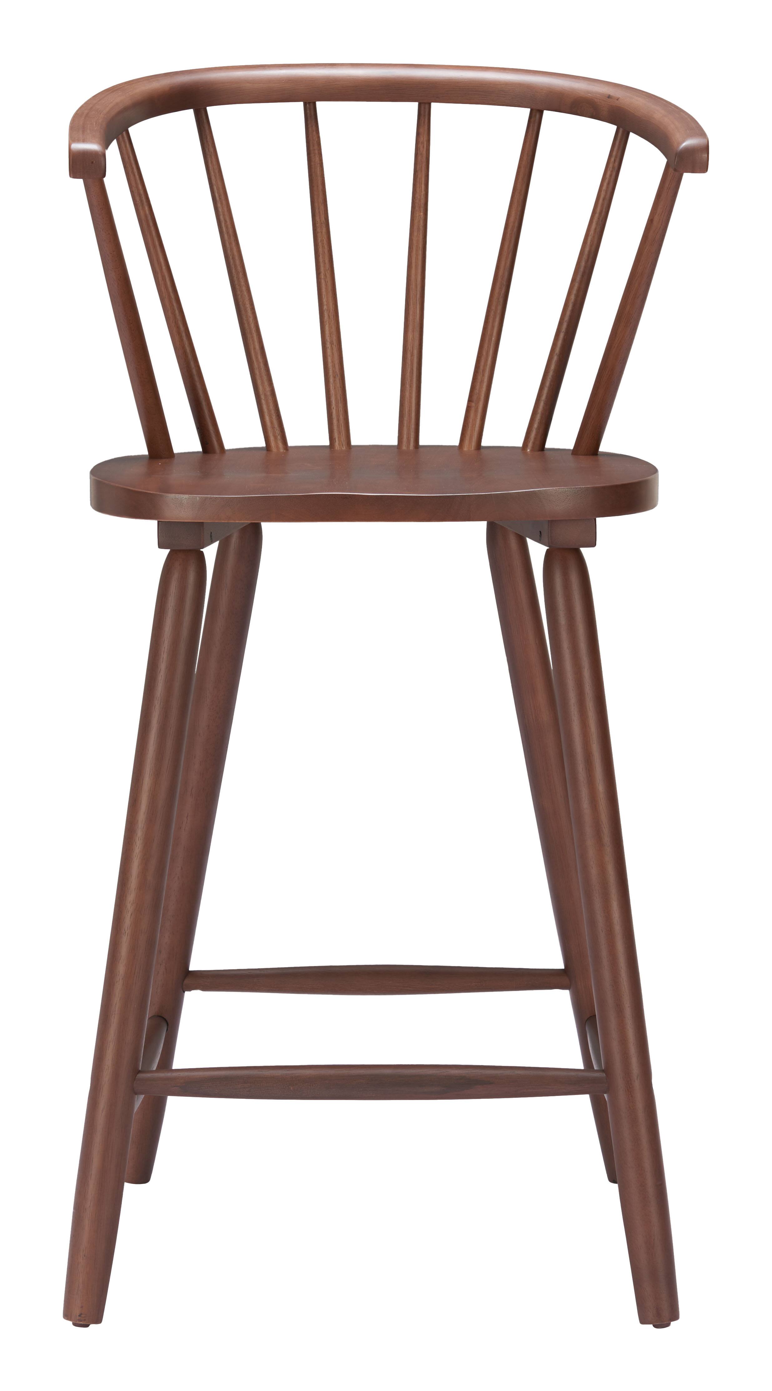 Alt View 1. Hivvago - Stenger Counter Stool (Set of 2) Walnut - Walnut.