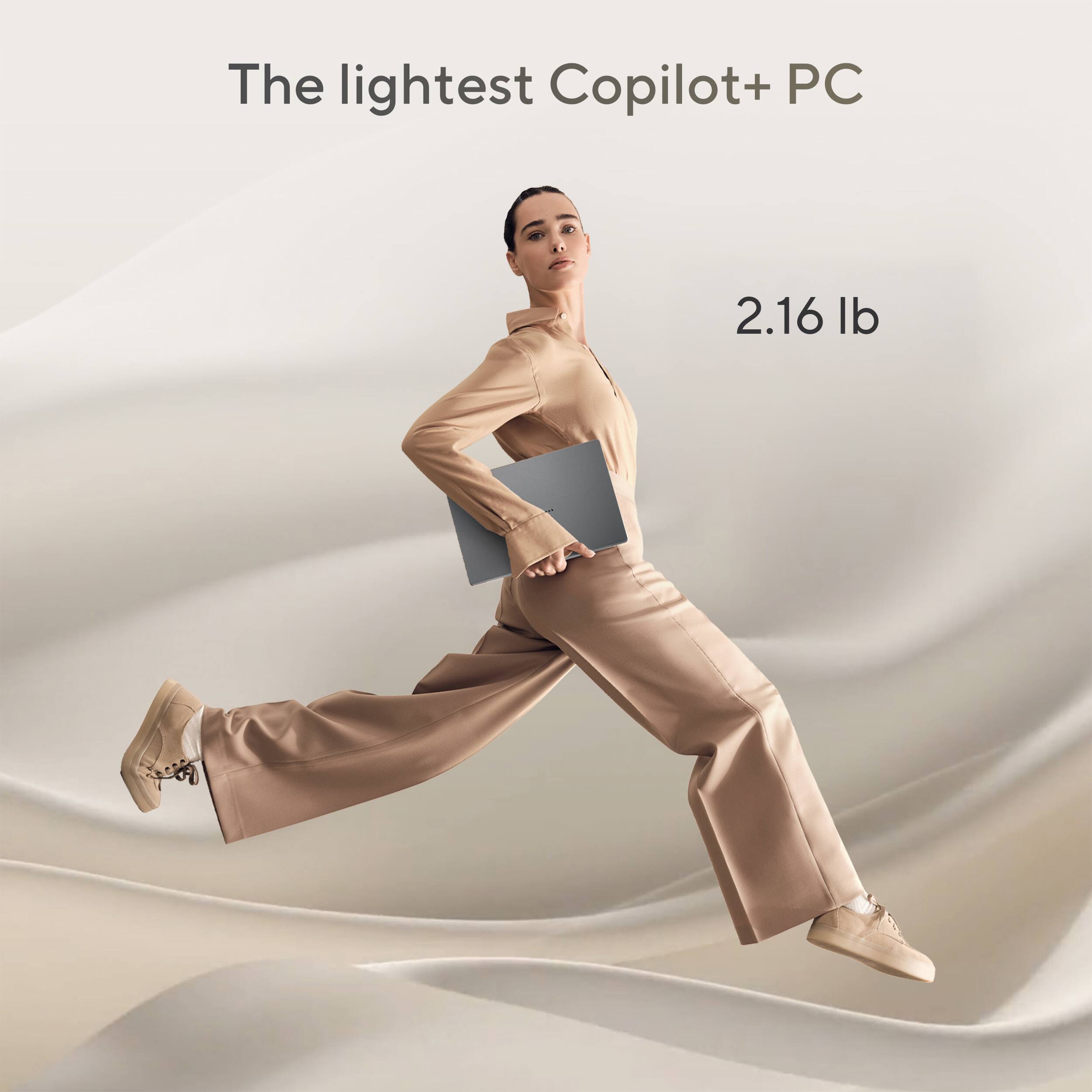 The lightest Copilot+ PC  
2.16 lb