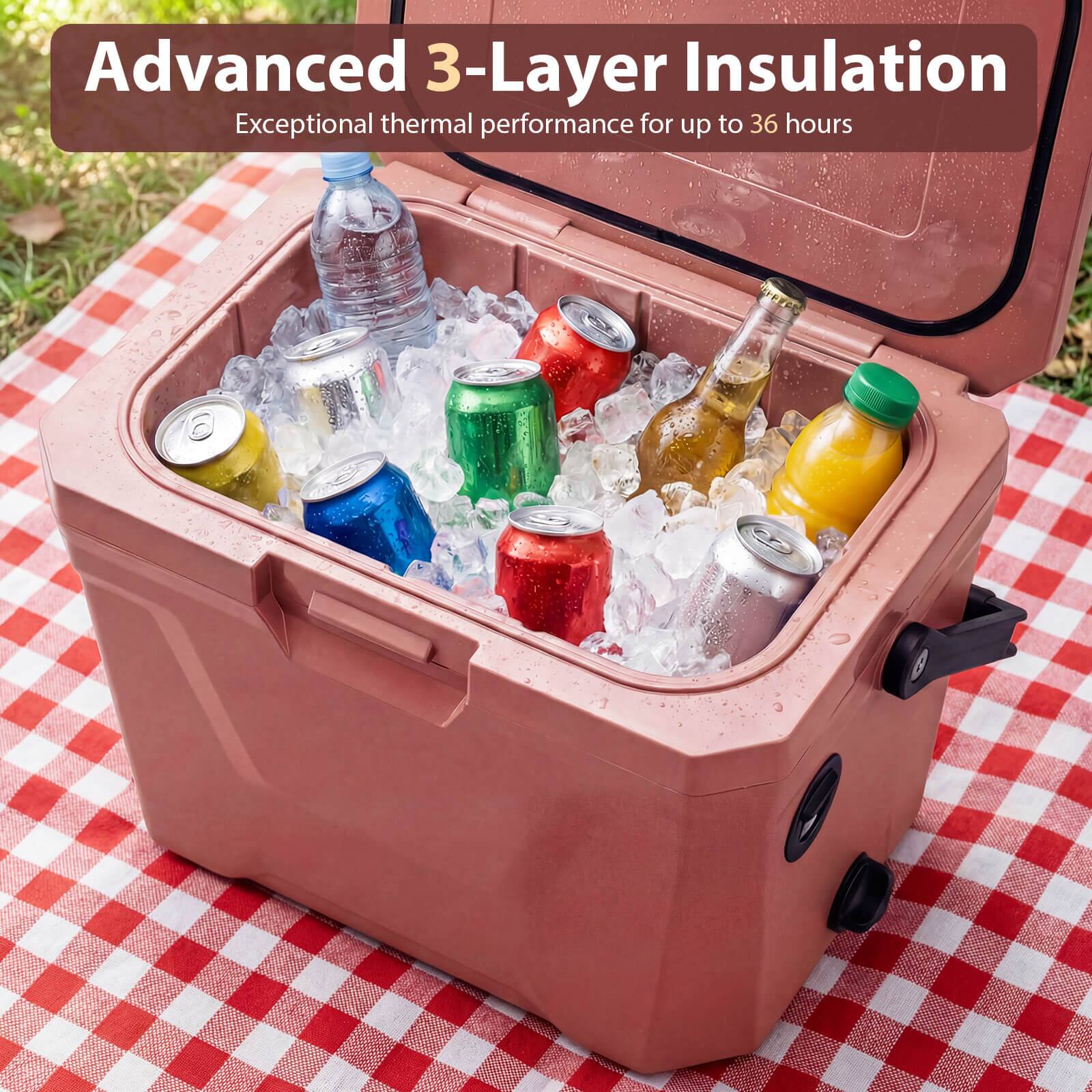 Advanced 3-Layer Insulation  
Exceptional thermal performance for up to 36 hours
