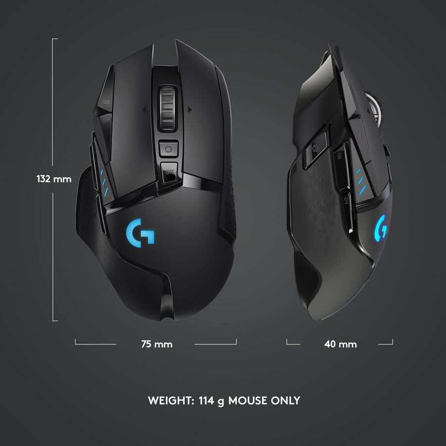 Logitech G502 Lightspeed Wireless Optical Gaming Mouse with RGB Logitech G502 Lightspeed Wireless Optical Gaming Mouse with RGB