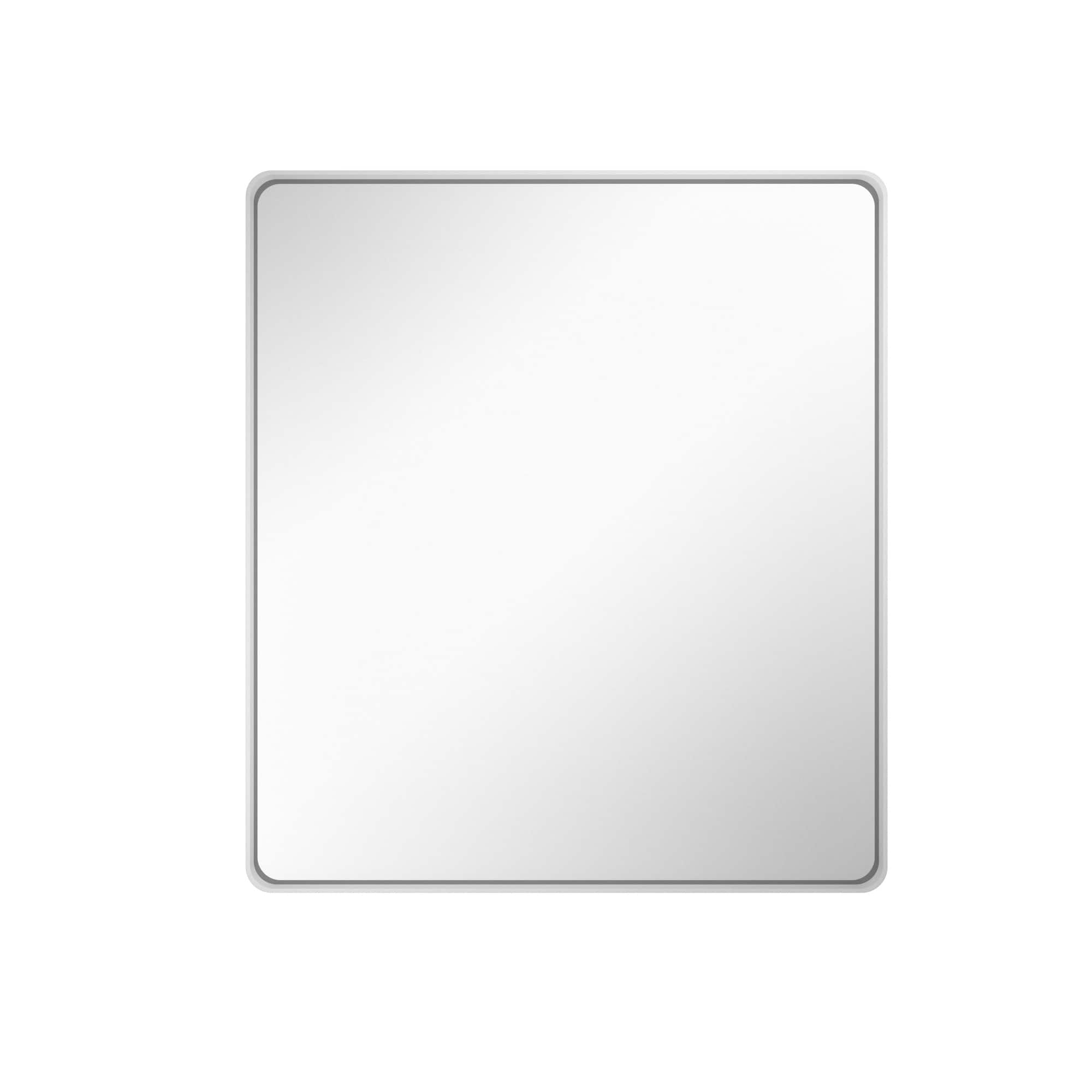 Boyel Living - 32-Inch x 36-Inch Rectangular Aluminum-Framed Bathroom Wall Mirror - White price history on PriceWatchPro