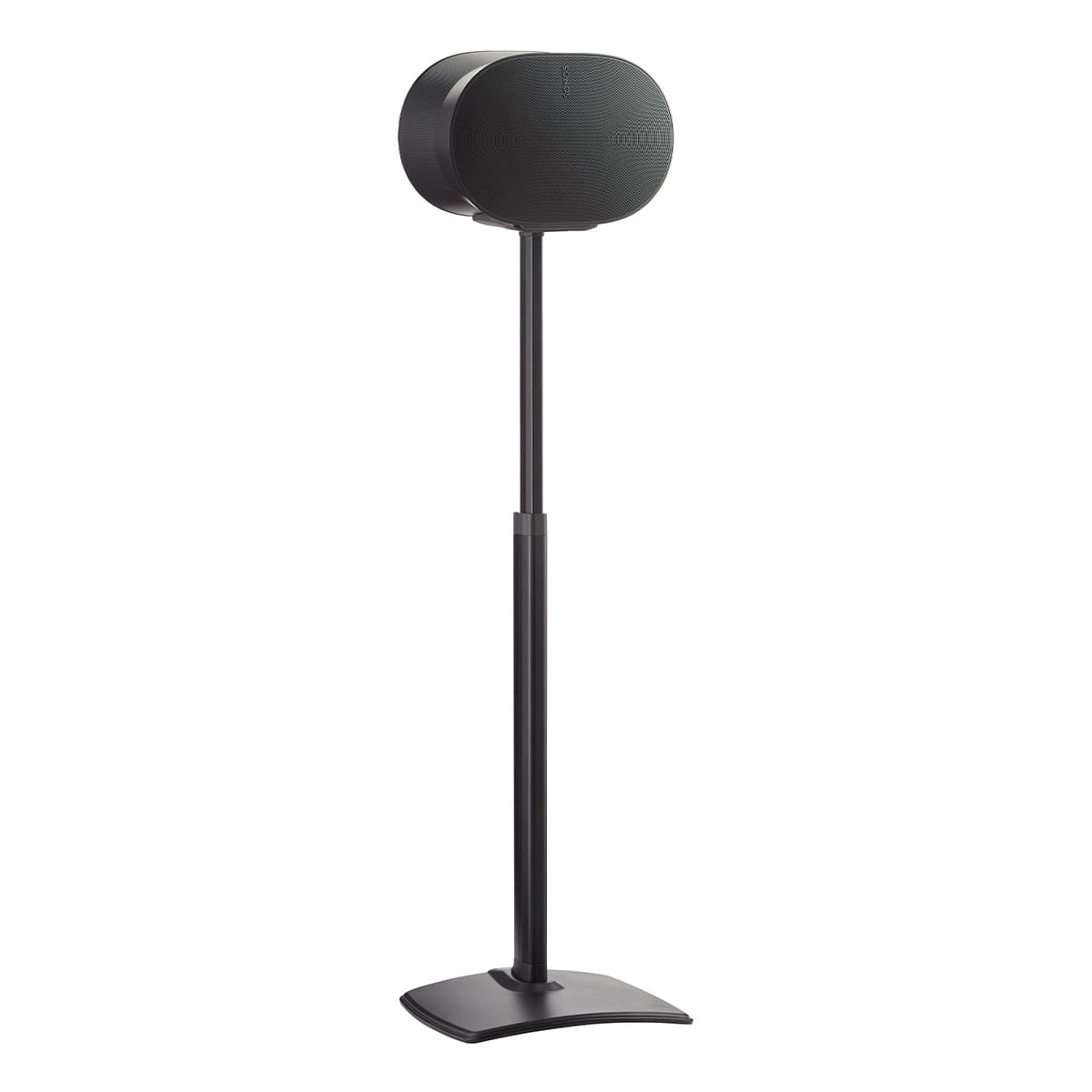 Front. Sanus - Sanus Height-Adjustable Speaker Stand for Sonos Era 300 - Each (Black) - Black.