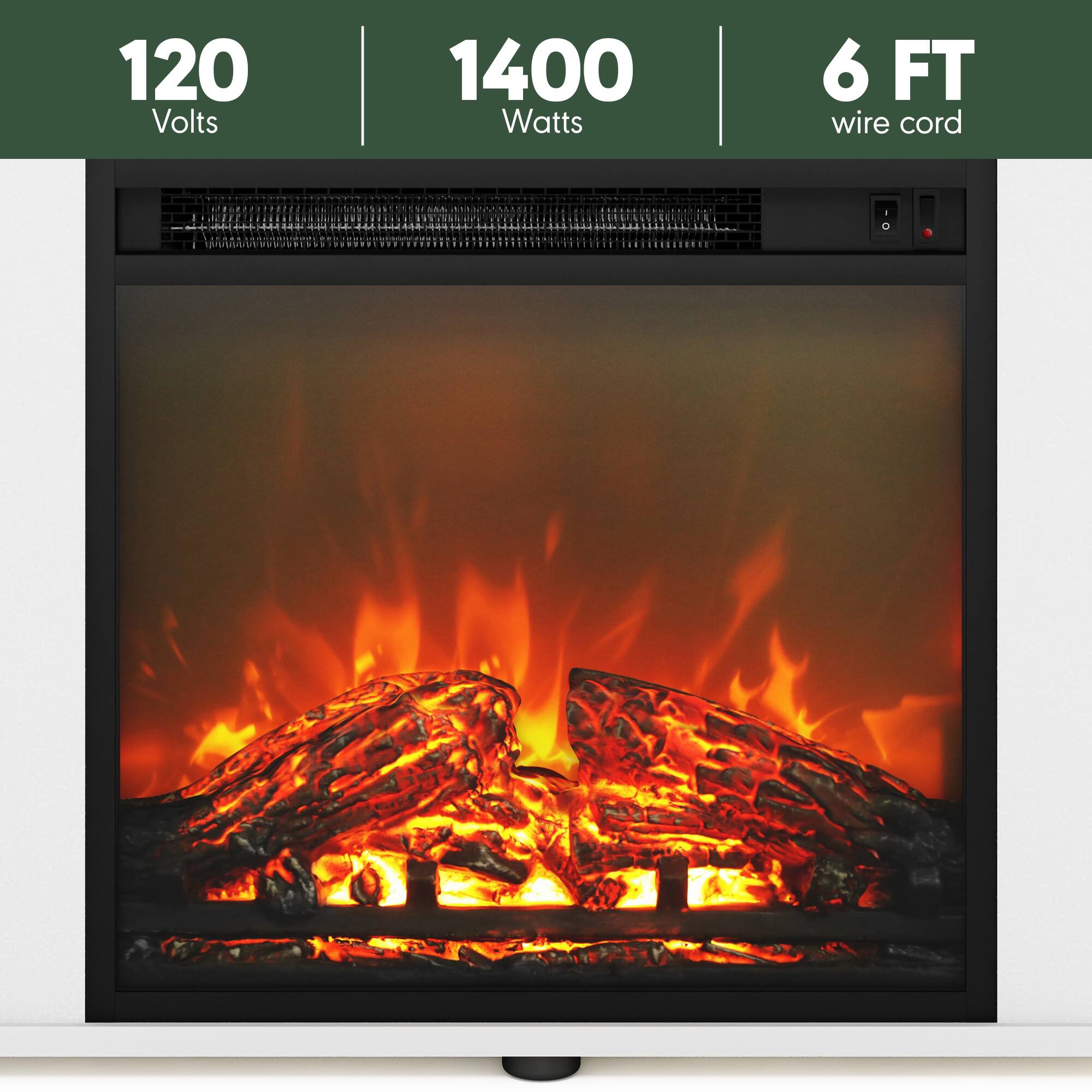 120 Volts  
1400 Watts  
6 FT wire cord