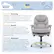 Alt View 20. Serta - Upholstered Back in Motion Health & Wellness Office Chair with Adjustable Arms - Fabric - Light Gray.